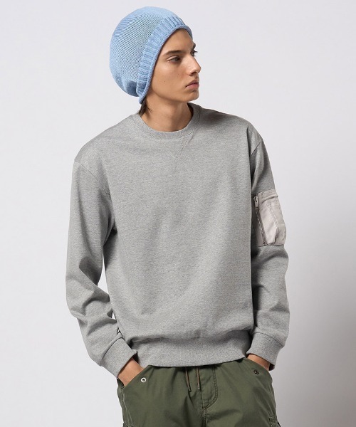 wjk(ダヴルジェイケイ)の「mko13201- GIMA roll beanie ニット帽(8991 kc62h)(ニットキャップ/ビーニー・メンズ・ライトベージュ/ライトブルー/ライトグレー・FREE)」の22枚目の写真