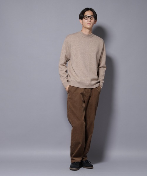 NANO universe（ナノユニバース）の「シルク混モックネックニット（ニット/セーター・メンズ・グレー/グリーン/ライトベージュ/ブラック・XL/L/M/S）」の20枚目の写真