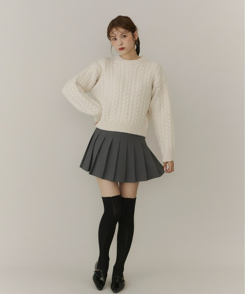 Olu.（オルドット）の「シュシュソックス（ソックス/靴下・レディース・アイボリー/ブラック/ライトグレー/ブラウン・FREE）」の10枚目の写真