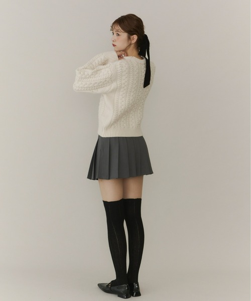 Olu.（オルドット）の「シュシュソックス（ソックス/靴下・レディース・アイボリー/ブラック/ライトグレー/ブラウン・FREE）」の12枚目の写真