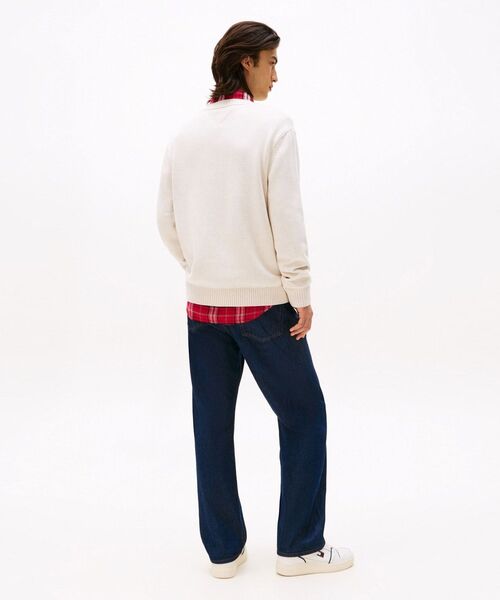 tommy jeans（トミー ジーンズ）の「レギュラーメランジフラッグセーター（ニット/セーター・メンズ・アイボリー/チャコールグレー・X-LARGE/SMALL/MEDIUM/LARGE）」の5枚目の写真