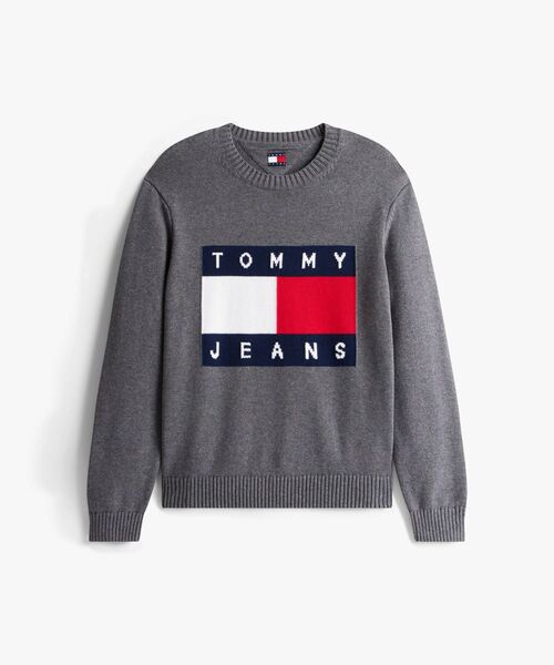 tommy jeans（トミー ジーンズ）の「レギュラーメランジフラッグセーター（ニット/セーター・メンズ・アイボリー/チャコールグレー・X-LARGE/SMALL/MEDIUM/LARGE）」の9枚目の写真