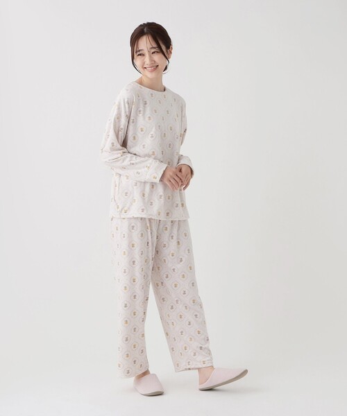 セール】ストレッチベロアパジャマセット（ルームウェア/パジャマ