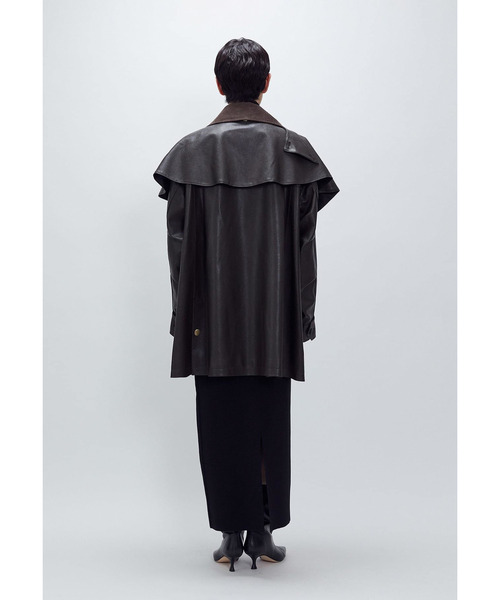 1er Arrondissement ジャケット セール】＜SYSTEM（システム）＞レザーライク ケープジャケット