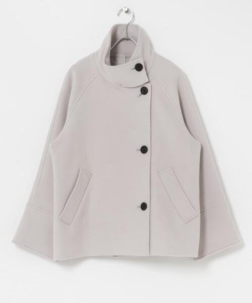 URBAN RESEARCH ROSSO WOMEN（アーバンリサーチ　ロッソ）の「スーパー140シャルム2WAYカラーコート（その他アウター・レディース・チャコールグレー/モカ/ホワイト系その他・FREE）」の15枚目の写真