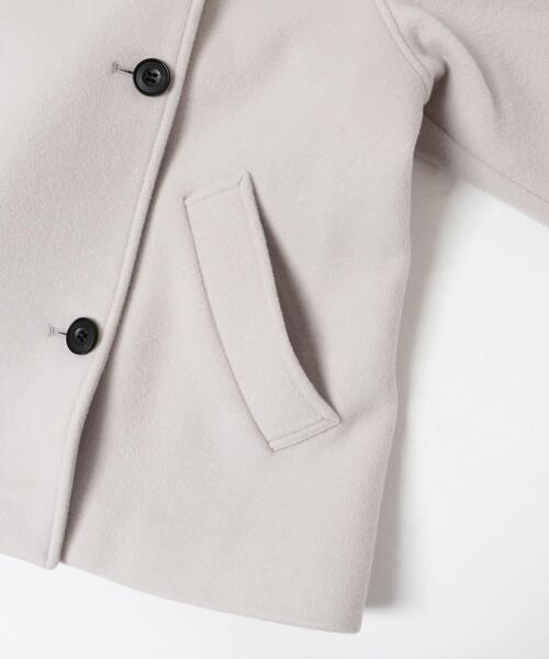 URBAN RESEARCH ROSSO WOMEN（アーバンリサーチ　ロッソ）の「スーパー140シャルム2WAYカラーコート（その他アウター・レディース・チャコールグレー/モカ/ホワイト系その他・FREE）」の18枚目の写真