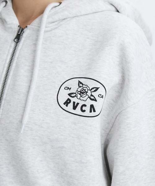 RVCA(ルーカ)の「RVCA レディース COURT ZIP HOODIE パーカー 【2025年秋冬モデル】 @autumn/ルーカジップアップパーカー・フーディー(パーカー・レディース・ブラック/オフホワイト/グレー・SMALL/MEDIUM)」の7枚目の写真