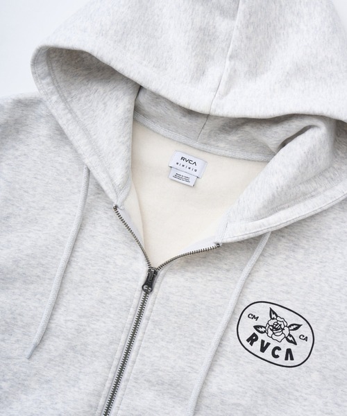 RVCA(ルーカ)の「RVCA レディース COURT ZIP HOODIE パーカー 【2025年秋冬モデル】 @autumn/ルーカジップアップパーカー・フーディー(パーカー・レディース・ブラック/オフホワイト/グレー・SMALL/MEDIUM)」の4枚目の写真