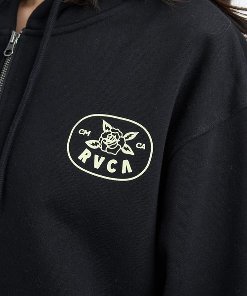 RVCA(ルーカ)の「RVCA レディース COURT ZIP HOODIE パーカー 【2025年秋冬モデル】 @autumn/ルーカジップアップパーカー・フーディー(パーカー・レディース・ブラック/オフホワイト/グレー・SMALL/MEDIUM)」の15枚目の写真