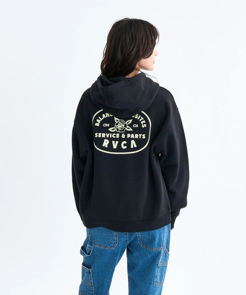 RVCA(ルーカ)の「RVCA レディース COURT ZIP HOODIE パーカー 【2025年秋冬モデル】 @autumn/ルーカジップアップパーカー・フーディー(パーカー・レディース・ブラック/オフホワイト/グレー・SMALL/MEDIUM)」の14枚目の写真