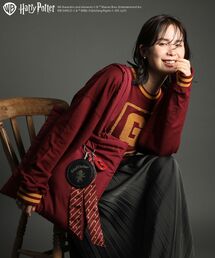 Green　Parks（グリーンパークス）の「ハリー・ポッター/サガラ刺繍ロゴプルオーバー（Tシャツ/カットソー）」