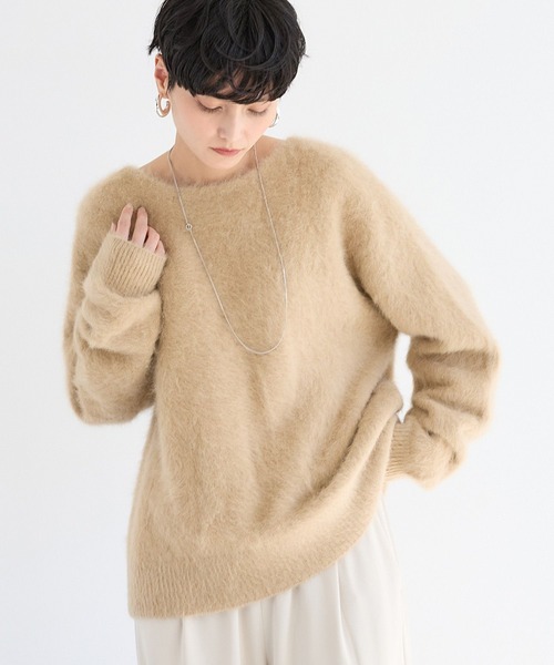 BARNYARDSTORM(バンヤードストーム)の「BARNYARDSTORM / FOXカシミヤプルオーバー【WEB限定カラー】【YouTube「i.style closet」紹介アイテム】(ニット/セーター・レディース・ピンク/ベージュ/オフホワイト/グレー/ブラック・FREE)」の1枚目の写真