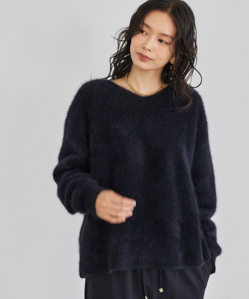 BARNYARDSTORM(バンヤードストーム)の「BARNYARDSTORM / FOXカシミヤプルオーバー【WEB限定カラー】【YouTube「i.style closet」紹介アイテム】(ニット/セーター・レディース・ピンク/ベージュ/オフホワイト/グレー/ブラック・FREE)」の3枚目の写真
