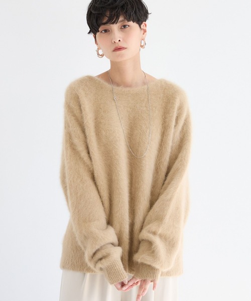 BARNYARDSTORM(バンヤードストーム)の「BARNYARDSTORM / FOXカシミヤプルオーバー【WEB限定カラー】【YouTube「i.style closet」紹介アイテム】(ニット/セーター・レディース・ピンク/ベージュ/オフホワイト/グレー/ブラック・FREE)」の19枚目の写真