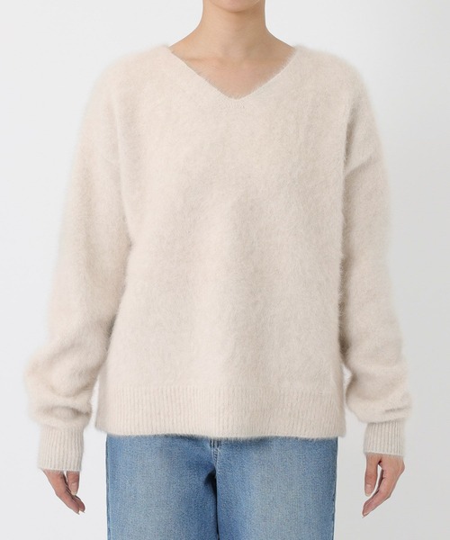 BARNYARDSTORM(バンヤードストーム)の「BARNYARDSTORM / FOXカシミヤプルオーバー【WEB限定カラー】【YouTube「i.style closet」紹介アイテム】(ニット/セーター・レディース・ピンク/ベージュ/オフホワイト/グレー/ブラック・FREE)」の21枚目の写真