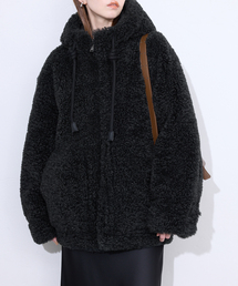 SLOBE IENA（スローブイエナ）の「VEGAN CODE/ ヴィ―ガンコード SLOBE別注 ボアフードブルゾン BJ20242（ブルゾン）」