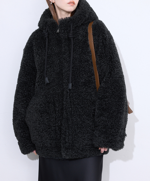 SLOBE IENA フーディECOファー ブルゾン フーディECOファー（その他ブルゾン／アウター）｜SLOBE IENA