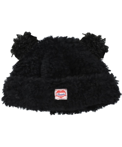 BASICKS(ベイシックス)の「Bear Beanie(ニットキャップ/ビーニー・メンズ・ブラック/ダークブラウン・M/S)」の4枚目の写真