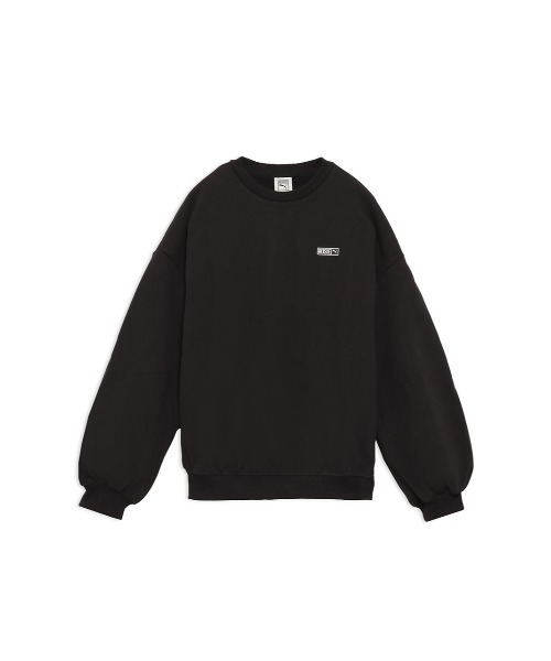 PUMA(プーマ)の「ウィメンズ PUMA x ROSE オーバーサイズ クルー スウェット(スウェット・レディース・グレー/ブラック・SMALL)」の1枚目の写真