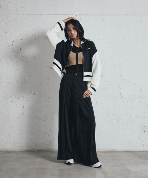 NIKE（ナイキ）の「ナイキ スポーツウェア ウィメンズカーディガン / Nike Sportswear Women's Cardigan HV2495-010 Black（カーディガン/ボレロ・レディース・ブラック・S/M/L/XS/XL）」の9枚目の写真