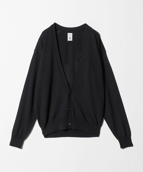 BATONER（バトナー）の「【別注】＜BATONER × seya.× 6＞ハイゲージ Vネック カーディガン（カーディガン/ボレロ・レディース・ブラック/ネイビー/ダークグレー・FREE）」の2枚目の写真