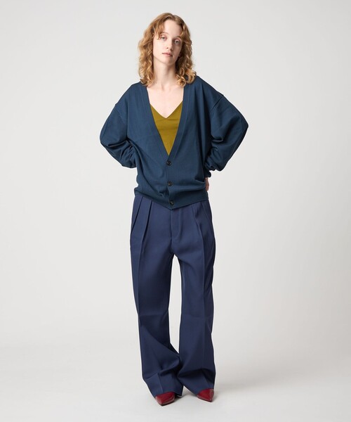 BATONER（バトナー）の「【別注】＜BATONER × seya.× 6＞ハイゲージ Vネック カーディガン（カーディガン/ボレロ・レディース・ブラック/ネイビー/ダークグレー・FREE）」の5枚目の写真