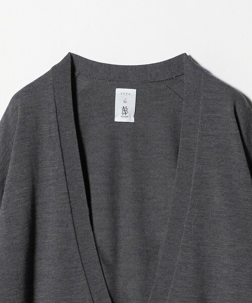 BATONER（バトナー）の「【別注】＜BATONER × seya.× 6＞ハイゲージ Vネック カーディガン（カーディガン/ボレロ・レディース・ブラック/ネイビー/ダークグレー・FREE）」の15枚目の写真