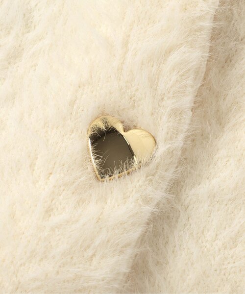 BREEZE（ブリーズ）の「【ジュニア対応】シャギーニットカーディガン（カーディガン/ボレロ・キッズ・オフホワイト/ブラック・90/100/120/140）」の17枚目の写真