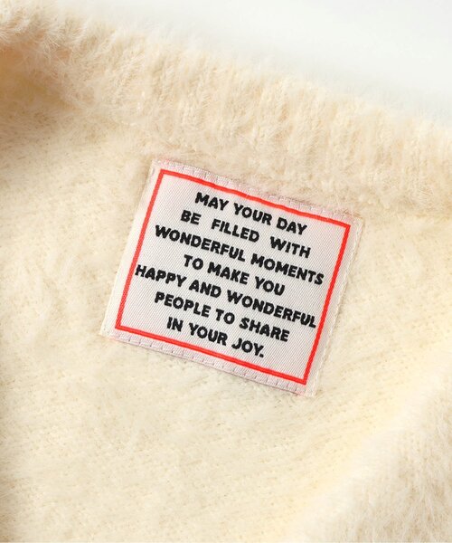 BREEZE（ブリーズ）の「【ジュニア対応】シャギーニットカーディガン（カーディガン/ボレロ・キッズ・オフホワイト/ブラック・90/100/120/140）」の18枚目の写真