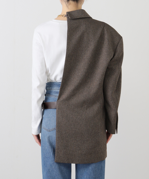 FUMIE TANAKA(フミエタナカ)】half jk：ジャケット（その他アウター