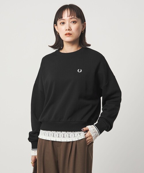 セール】＜FRED PERRY＞クルーネック ショート スウェット プル