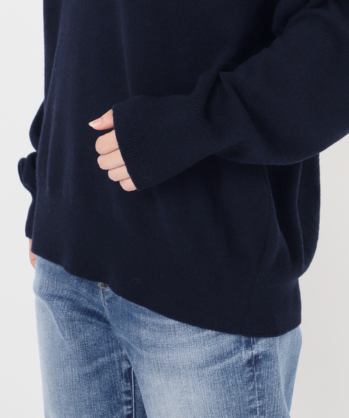 Spick & Span（スピックアンドスパン）の「《WEB限定カラー有り》カシミヤ混Vネックプルオーバー（ニット/セーター・レディース・モカ/ネイビー/ピンク系その他/グレー・FREE）」の21枚目の写真