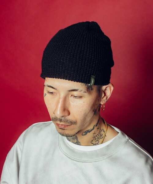Subciety(サブサエティ)の「Essential single beanie(ニットキャップ/ビーニー・メンズ・グレー/ブラック/オレンジ/グリーン・FREE)」の12枚目の写真