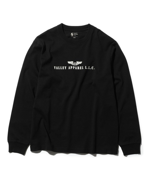 Valley Apparel(バレーアパレル)の「ウィングマークプリントTシャツ 長袖(Tシャツ/カットソー・メンズ・ホワイト/ブラック・MEDIUM/X-LARGE/LARGE)」の11枚目の写真