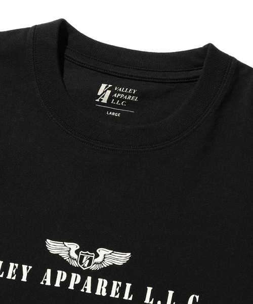 Valley Apparel(バレーアパレル)の「ウィングマークプリントTシャツ 長袖(Tシャツ/カットソー・メンズ・ホワイト/ブラック・MEDIUM/X-LARGE/LARGE)」の12枚目の写真