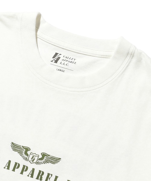 Valley Apparel(バレーアパレル)の「ウィングマークプリントTシャツ 長袖(Tシャツ/カットソー・メンズ・ホワイト/ブラック・MEDIUM/X-LARGE/LARGE)」の7枚目の写真
