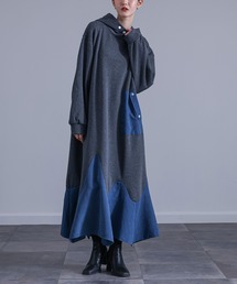 kOhAKU（コハク）の「『異素材切替裏シャギーワンピース』（ワンピース）」