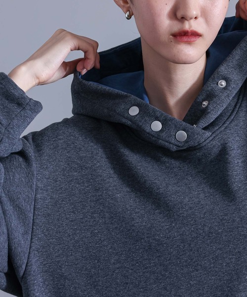 kOhAKU（コハク）の「『異素材切替裏シャギーワンピース』（ワンピース・レディース・チャコールグレー/ブラック・FREE）」の9枚目の写真