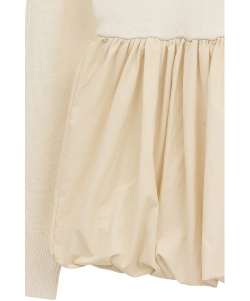 CLANE(クラネ)の「【CLANE/クラネ】DOCKING POWERSHOULDER KNIT TOPS/ドッキングパワーショルダーニットトップス(ニット/セーター・レディース・ブラック/アイボリー・1)」の11枚目の写真