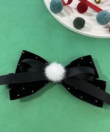 VIBGYOR Women | 【urge select】《Christmas》ふわふわ ラインストーン ヘアクリップ【クリスマス/イベント】(バレッタ/ヘアクリップ)