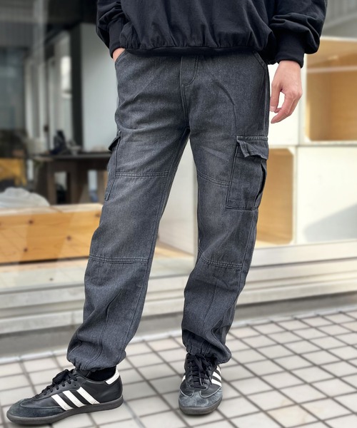yield(イールド)の「【yield select】カーゴイージーパンツ N25AW2(デニムパンツ・メンズ・インディゴブルー/ブラック・L/XL/M)」の3枚目の写真
