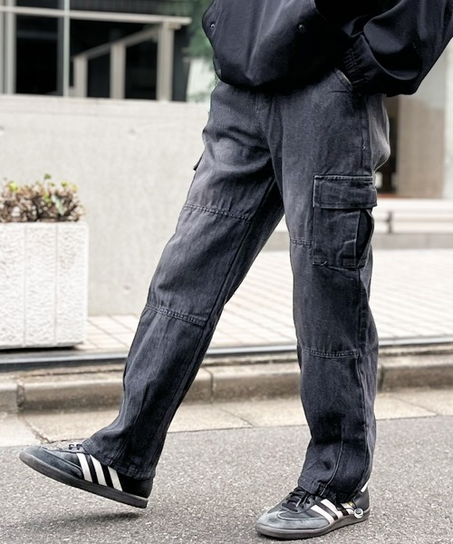 yield(イールド)の「【yield select】カーゴイージーパンツ N25AW2(デニムパンツ・メンズ・インディゴブルー/ブラック・L/XL/M)」の17枚目の写真