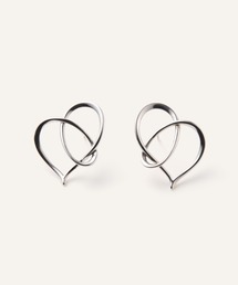 シルバー ハートピアス