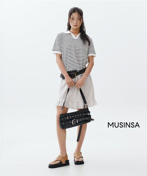 LETERIE（レテリー）の「DOT FRILL MIDI SKIRT_IVORY（スカート・レディース・アイボリー・FREE）」の5枚目の写真