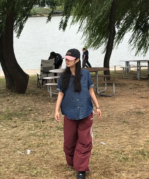 F.ILLUMINATE(フィルミネイト)の「ナイロンツーピンタックテーピングパンツ-ワイン(スウェットパンツ・レディース・その他・X-SMALL/SMALL/MEDIUM/LARGE)」の18枚目の写真