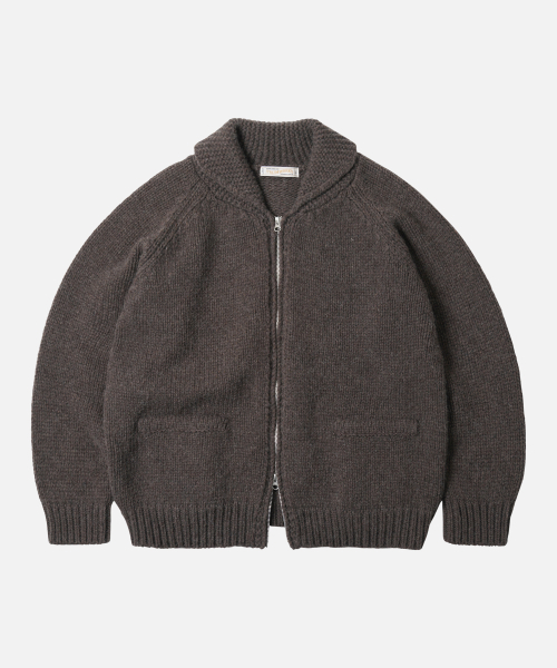 FRIZMWORKS(フリズムワークス)の「HEAVY COWICHAN ZIP UP CARDIGAN _ SEPHIA(カーディガン/ボレロ・メンズ・その他・SMALL/MEDIUM/LARGE/X-LARGE)」の1枚目の写真
