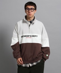 裏毛ハーフZIPプルオーバー