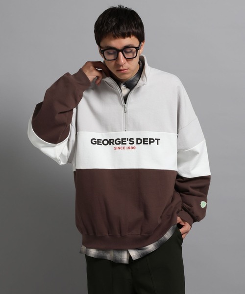 GEORGE'S（ジョージズ）の「裏毛ハーフZIPプルオーバー（スウェット・メンズ・ブルー系その他/グレー系その他・MEDIUM/LARGE）」の8枚目の写真