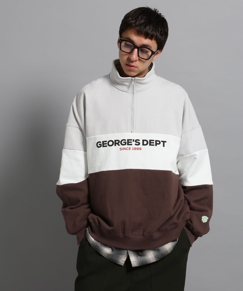 GEORGE'S（ジョージズ）の「裏毛ハーフZIPプルオーバー（スウェット・メンズ・ブルー系その他/グレー系その他・MEDIUM/LARGE）」の11枚目の写真