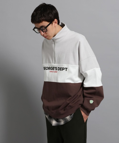 GEORGE'S（ジョージズ）の「裏毛ハーフZIPプルオーバー（スウェット・メンズ・ブルー系その他/グレー系その他・MEDIUM/LARGE）」の12枚目の写真